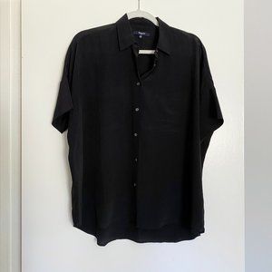 Madewell M black button down